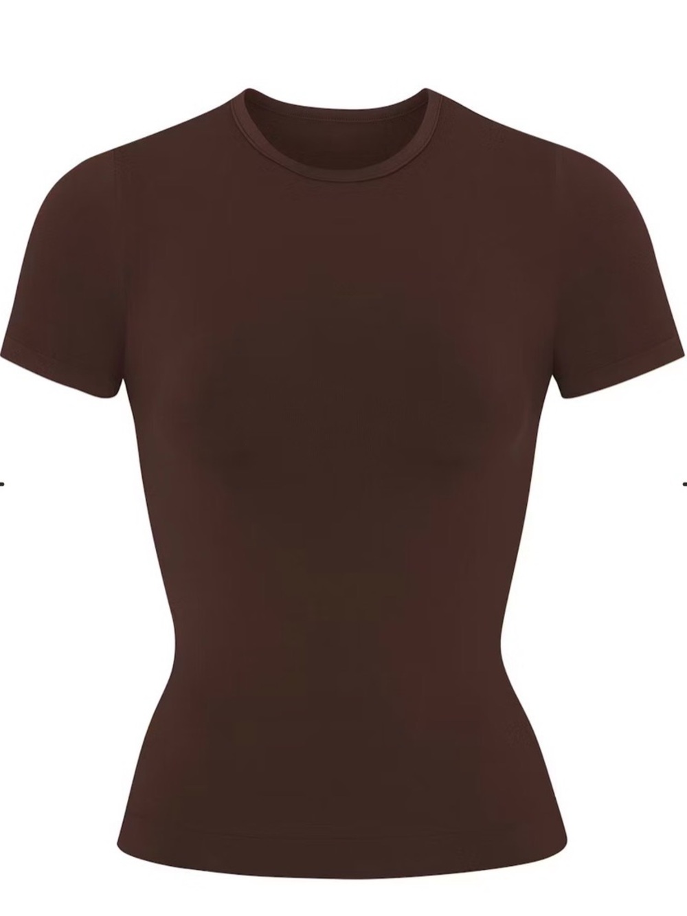 SKIMS set - softing smoothing seamless Short Sleeve Tee and leggings in Brown
